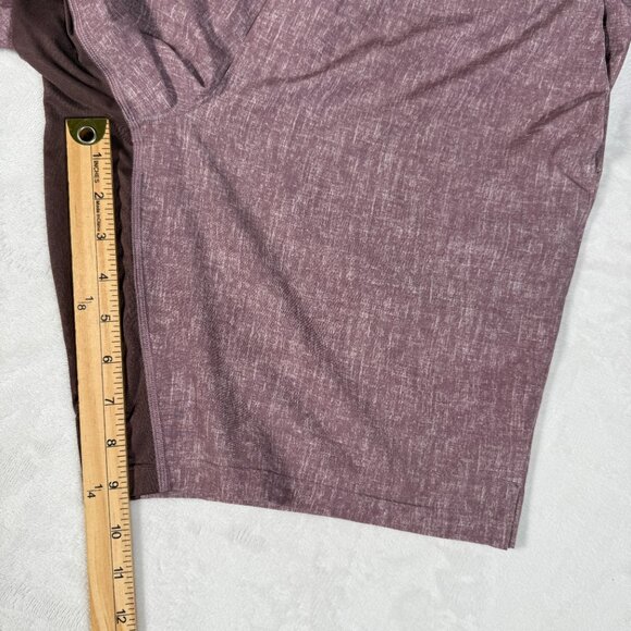 Lululemon Shorts Men Size L Linerless Drawstring 9" Gym Running Zip Pocket EUC - Picture 2 of 9